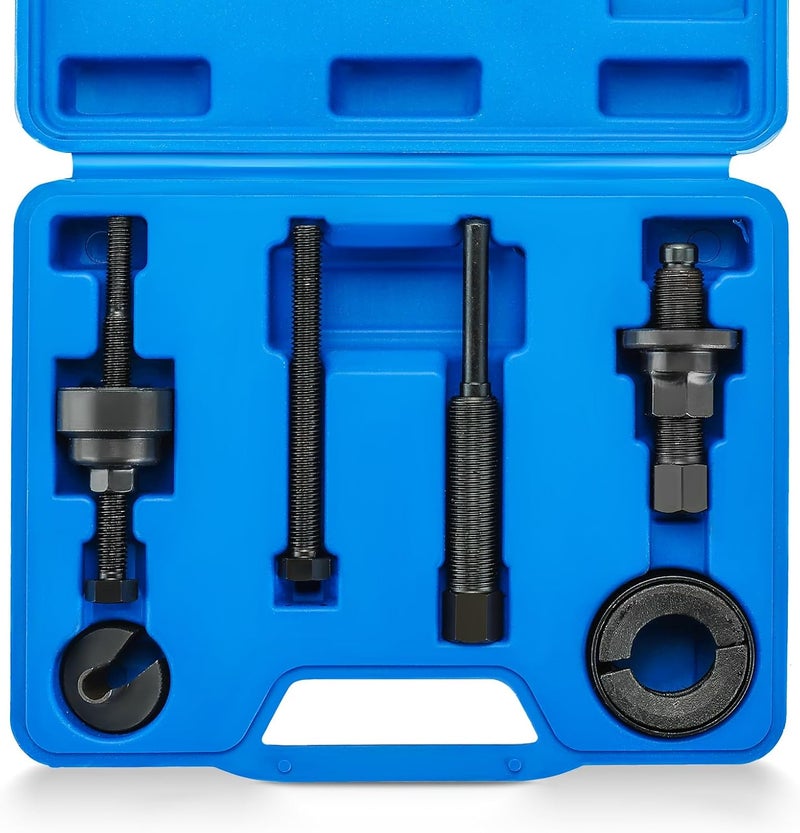 Acymner Power Steering Pulley Puller and Installer Tool Kit | Power Steering Pump Pulley Kit, Remover & Installer for Power Steering, Water Pump, and Vacuum Pump Pulleys - Image 1